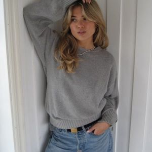 Crewneck Sweater Grey Djerf Avenue